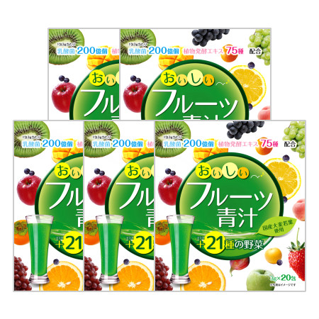 商品説明■特徴 1包3g当たり 乳酸菌200億個 植物発酵エキス75種 配合 国産大麦若葉使用 ＋21種の野菜 乳酸菌や酵素が入ったフルーツ味の青汁です 国産大麦若葉に、乳酸菌・酵素・21種の野菜を加