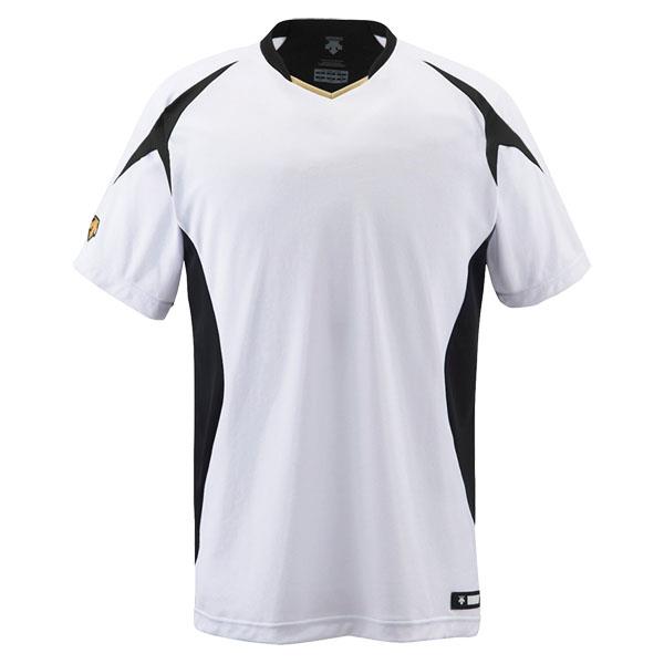 DESCENTE 野球 ソフトボール ジュニアベースボールシャツ 19FW SWBK Tシャツ(jdb116-swbk)