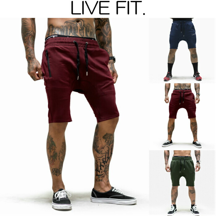 リブフィット LIVE FIT Tech-Shortsショートパンツ ハーフパンツ ショーツ 短パン メンズ 筋トレ ジム ウエア スポーツウェア 正規品[衣